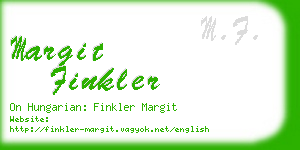 margit finkler business card